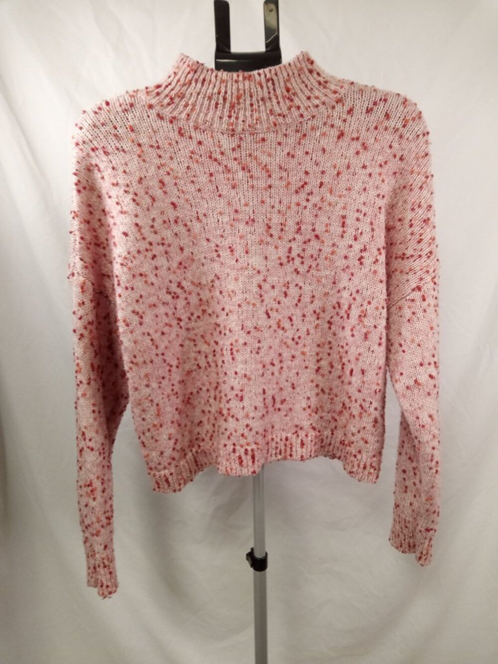 LC Lauren Conrad Women's Pink Confetti Knit Sweater Size XL